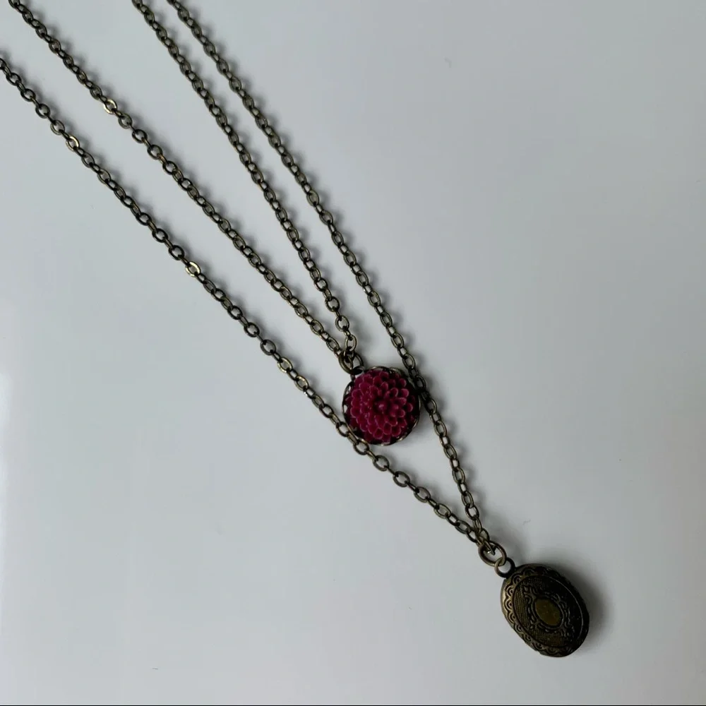 Double Chain Necklace - Picture 2 of 3